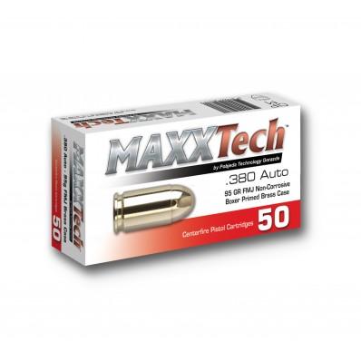 Maxxtech Brass Case Handgun Ammunition .380 ACP 95 gr FMJ 3 Maxxtech Brass Case Handgun Ammunition .380 ACP 95 gr FMJ