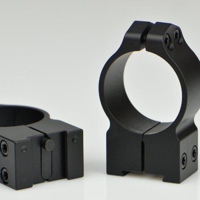 Warne 2-Piece Maxima Fixed Scope Ringmounts with Grooved Receiver Fits Tikka 30mm High Matte