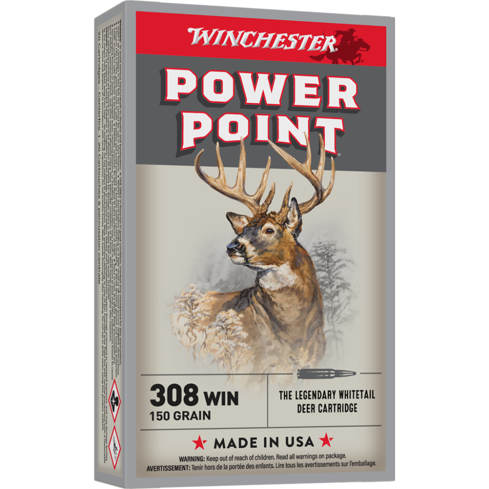 Winchester Super-X Power Point Rifle Ammunition .308 Win 150 gr. PSP 2820 fps 20/ct 3 Winchester Super-X Power Point Rifle Ammunition .308 Win 150 gr. PSP 2820 fps 20/ct