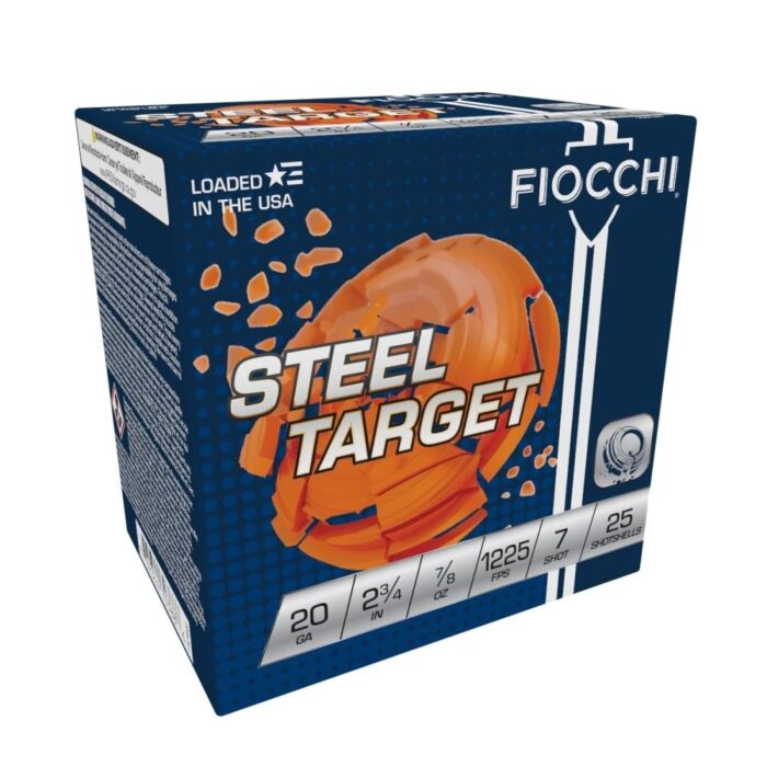 Fiocchi Steel Dove Low Recoil Shotshells 20 ga 2-3/4" 7/8oz 1225 fps #7 25/ct