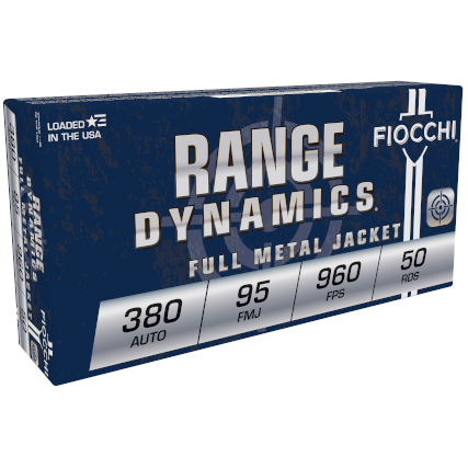 Fiocchi Pistol Shooting Dynamics Handgun Ammunition .380 ACP 95 gr. FMJ 960 fps 50/ct 3 Fiocchi Pistol Shooting Dynamics Handgun Ammunition .380 ACP 95 gr. FMJ 960 fps 50/ct