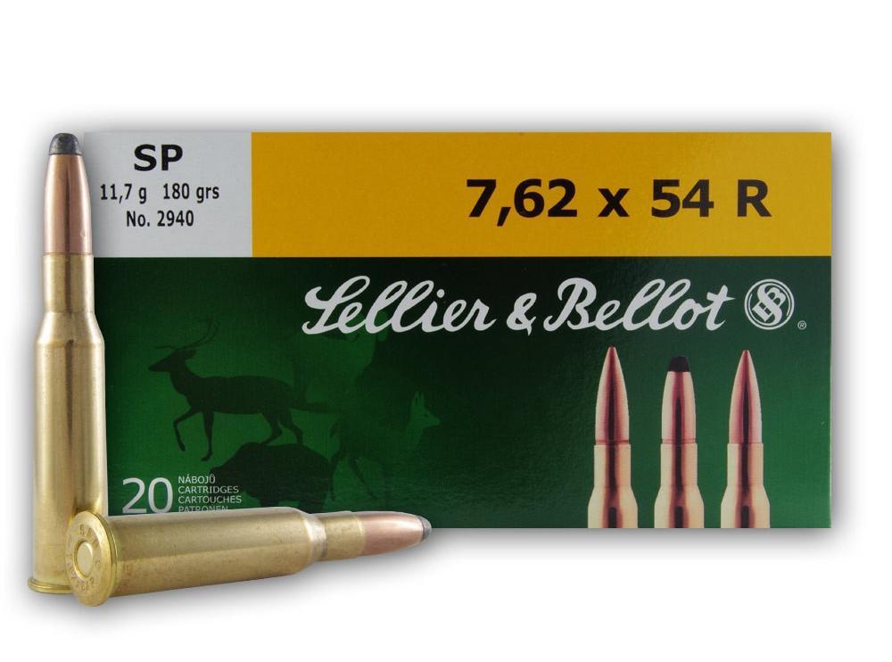 Sellier & Bellot Rifle Ammunition 7.62x54R 180 gr SP 2625 fps - 20/box 3 Sellier & Bellot Rifle Ammunition 7.62x54R 180 gr SP 2625 fps - 20/box