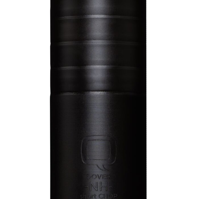 Q SHORT CHOP SUPPRESSOR 8.6 BLK SS 1.75" BLACK REAR END