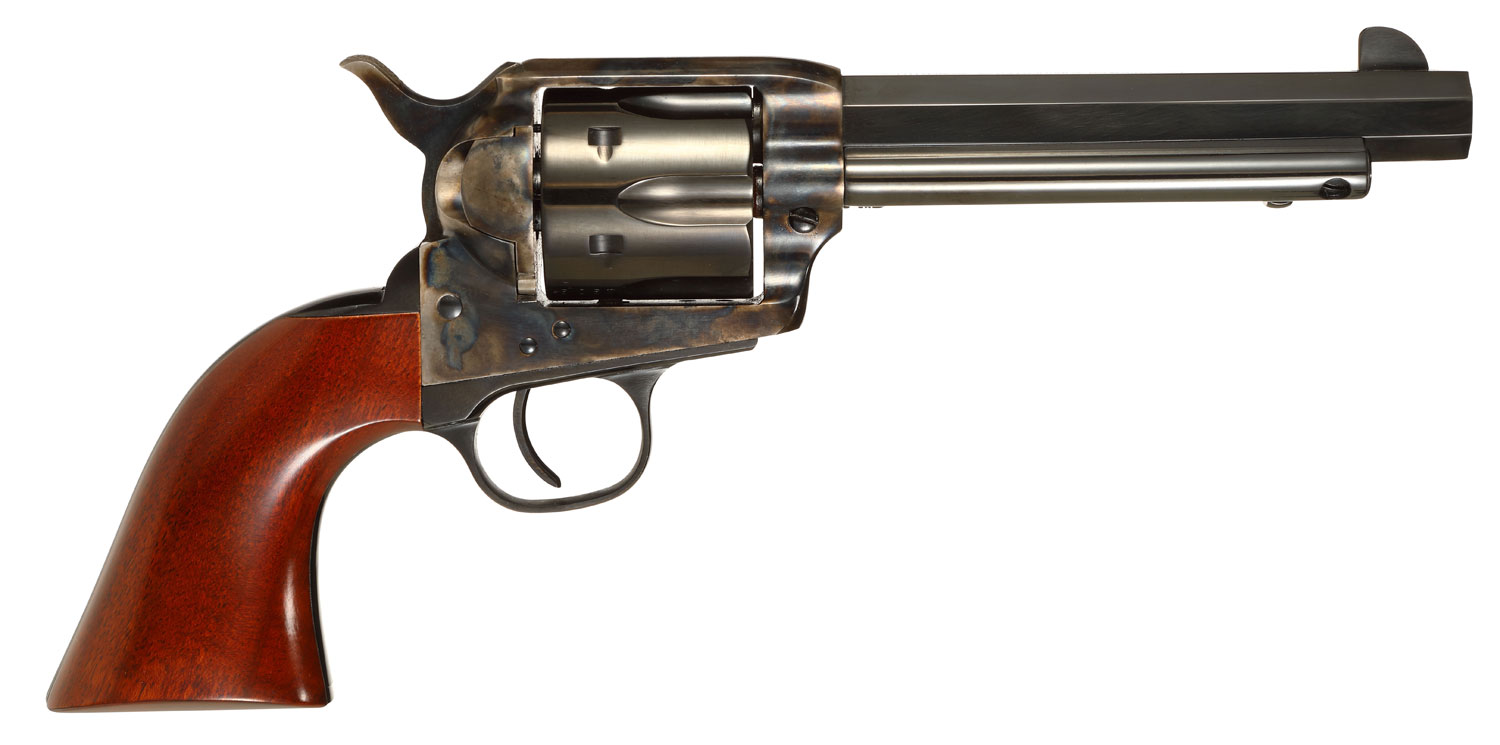Taylors & Company 556105 1873 Cattleman Drifter 357 Mag Caliber with 5.50" Blued Finish Barrel, 6rd Capacity Blued Finish Cylinder, Color Case Hardened Finish Steel Frame & Walnut Grip 3 Taylors & Company 556105 1873 Cattleman Drifter 357 Mag Caliber with 5.50" Blued Finish Barrel, 6rd Capacity Blued Finish Cylinder, Color Case Hardened Finish Steel Frame & Walnut Grip
