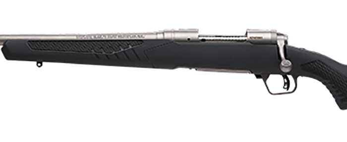 Savage Arms 57170 110 Storm Full Size 6.5 Creedmoor 4+1 22" Matte Button-Rifled Barrel, Matte Drilled & Tapped Stainless Steel Receiver, Adj AccuStock Matte Gray Synthetic Stock, Left Hand