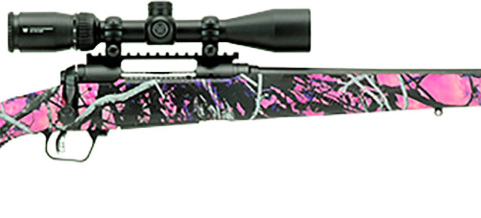 Savage Arms 57339 110 Apex Hunter XP 308 Win 4+1 20", Matte Black Metal, Muddy Girl Synthetic Stock, Vortex Crossfire II 3-9x40mm Scope