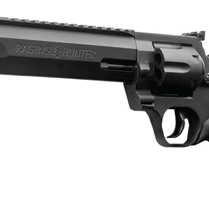 Taurus 2440081RH-DLX Raging Hunter  44 Rem Mag 5rd 8.37" Matte Black Oxide Cylinder Matte Black Aluminum Black Rubber with Integrated Red Cushion Insert  Grip Includes Case