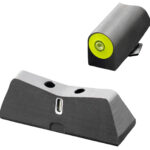 XS Sights GL0011S5Y DXT2 Big Dot Night Sights fits Glock Black | Green Tritium Yellow Outline Front Sight Green Tritium White Outline Bar Rear Sight 2 112244