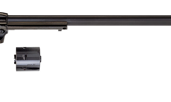 Heritage Mfg RR22MB16 Rough Rider  22 LR/22 WMR 6 Shot, 16" Black Steel Barrel, Black Zinc Alloy Frame, Black Cylinder Cocobolo Grip, Hammer/Thumb Safety, Exposed Hammer