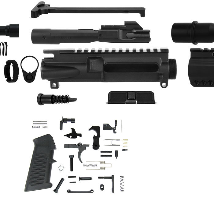 TacFire SSPK45ACPLPK AR Build Kit Pistol 45 ACP AR-10 Black Nitride Steel 5/8"-24 tpi *Sports South Exclusive.