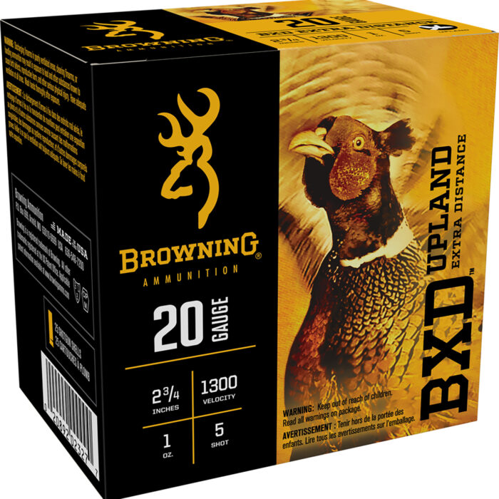 Browning Ammo B193512025 BXD Upland 20Gauge 2.75" 1oz 5Shot 25 Per Box/10 Case