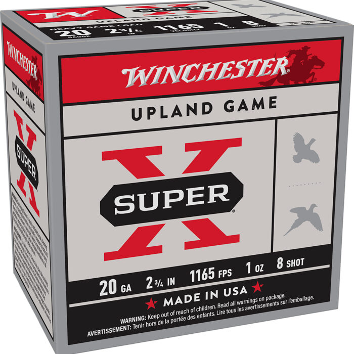 Winchester Ammo XU20H8 Super X Heavy Game Load 20Gauge 2.75" 1oz 8Shot 25 Per Box/10 Case