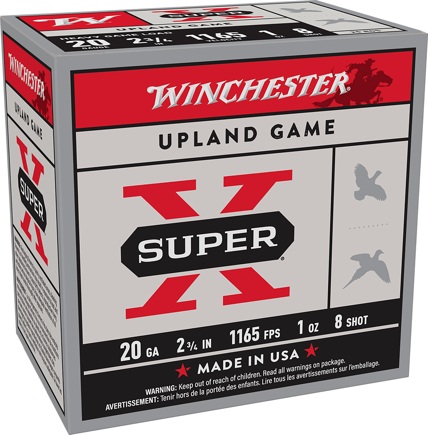 Winchester Ammo XU20H8 Super X Heavy Game Load 20Gauge 2.75" 1oz 8Shot 25 Per Box/10 Case 3 Winchester Ammo XU20H8 Super X Heavy Game Load 20Gauge 2.75" 1oz 8Shot 25 Per Box/10 Case