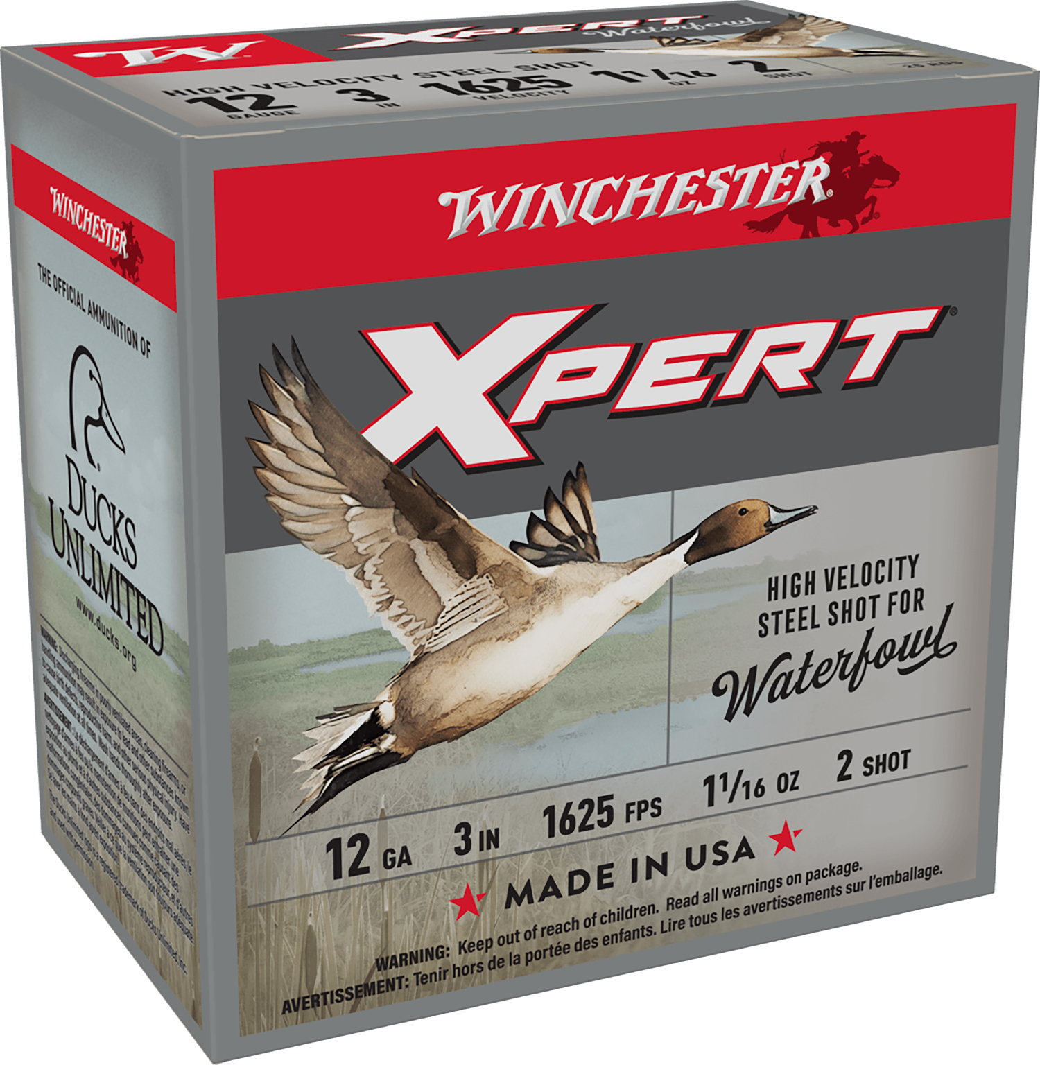 Winchester Ammo WEX123M2 Super X Xpert High Velocity 12Gauge 3" 1 1/16oz 2Shot 25 Per Box/10 Case