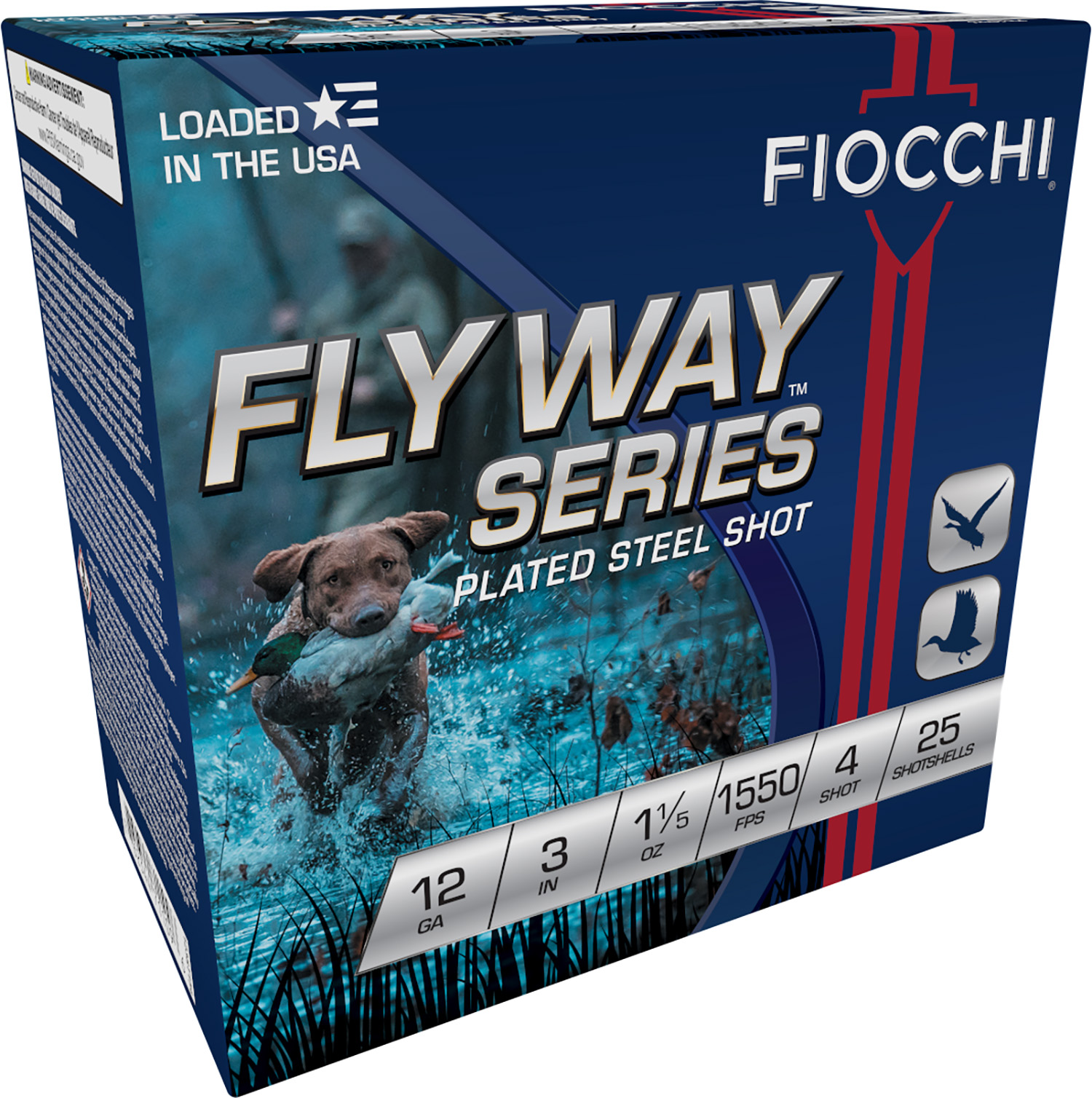 Fiocchi 123ST154 Flyway  12Gauge 3" 1 1/5oz 4Shot 25 Per Box/10 Case