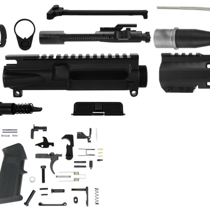 TacFire SSPK300LPK7K AR-15 Pistol Build Kit KeyMod 300 Blackout Black Steel