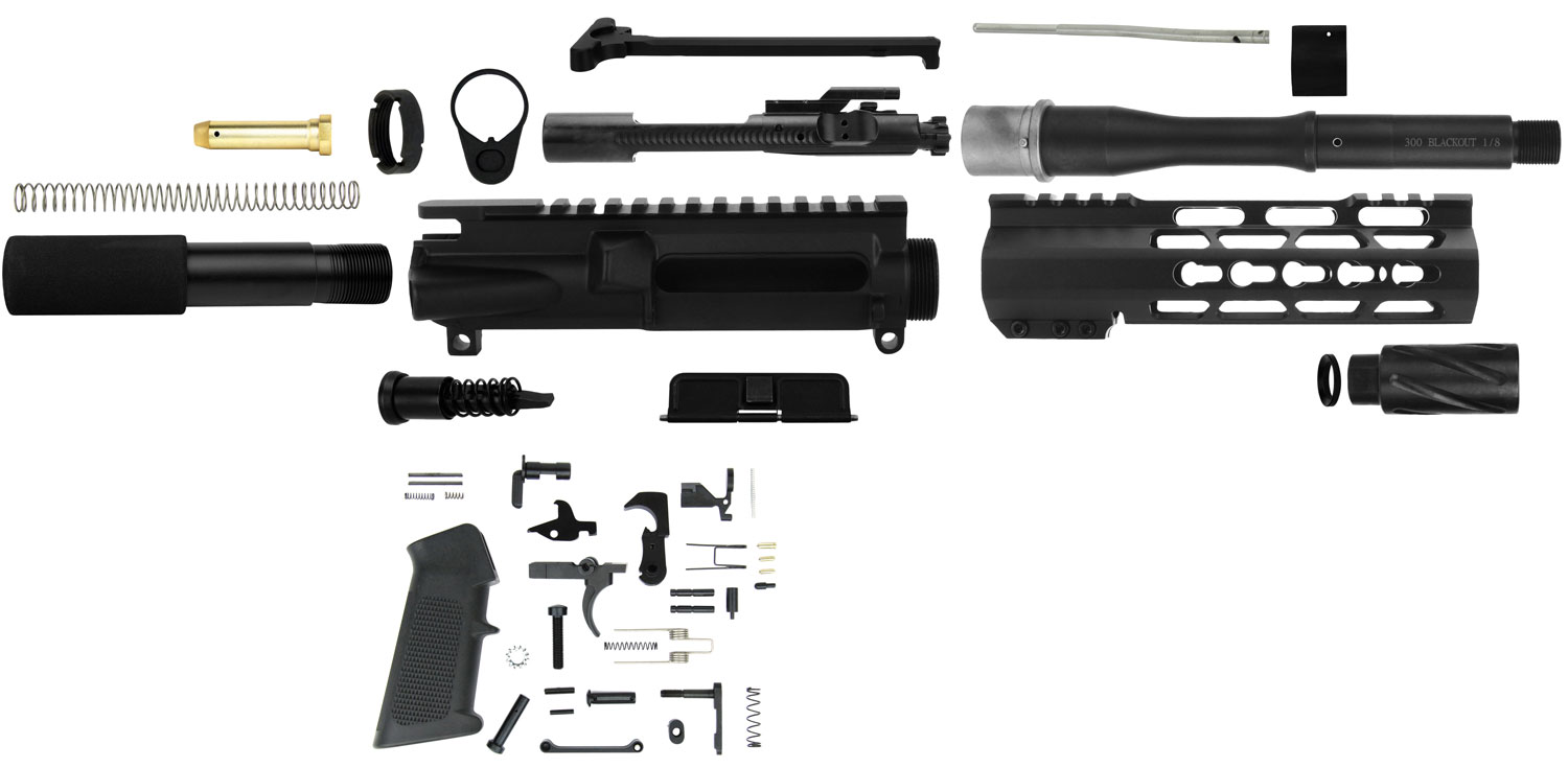 TacFire SSPK300LPK7K AR-15 Pistol Build Kit KeyMod 300 Blackout Black Steel 3 TacFire SSPK300LPK7K AR-15 Pistol Build Kit KeyMod 300 Blackout Black Steel