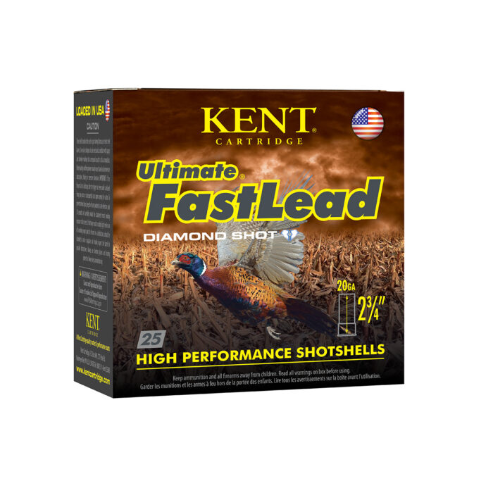 Kent Cartridge K202UFL2875 Ultimate Fast Lead 20Gauge 2.75" 1oz 7.5Shot 25 Per Box/10 Case