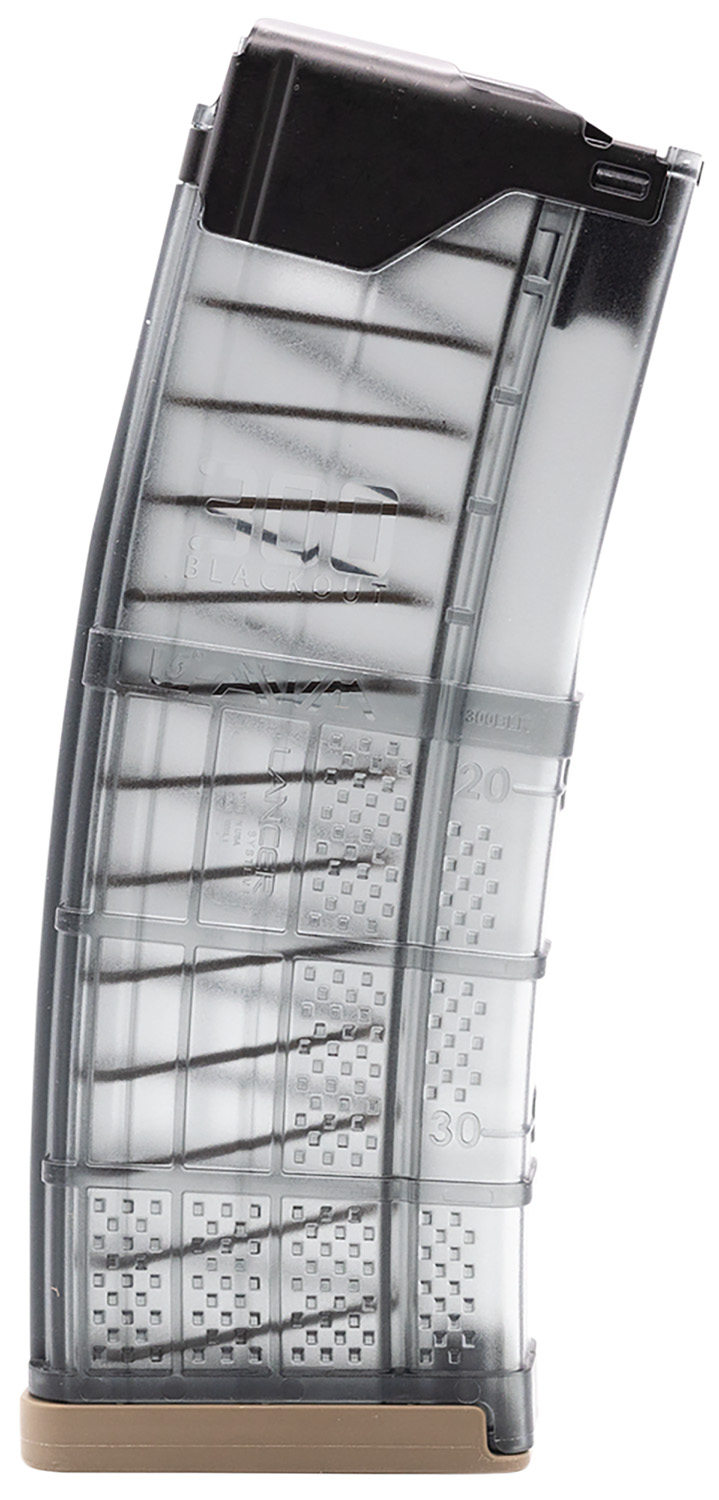 Lancer 428001 L5AWM  Smoke Detachable 30rd 300 Blackout for AR-15
