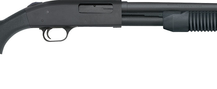 Mossberg 50698 590 Persuader 20 Gauge 6+1 3" 18.50" Cylinder Bore Barrel, Matte Blued Metal Finish, Drilled & Tapped Receiver, Synthetic Stock