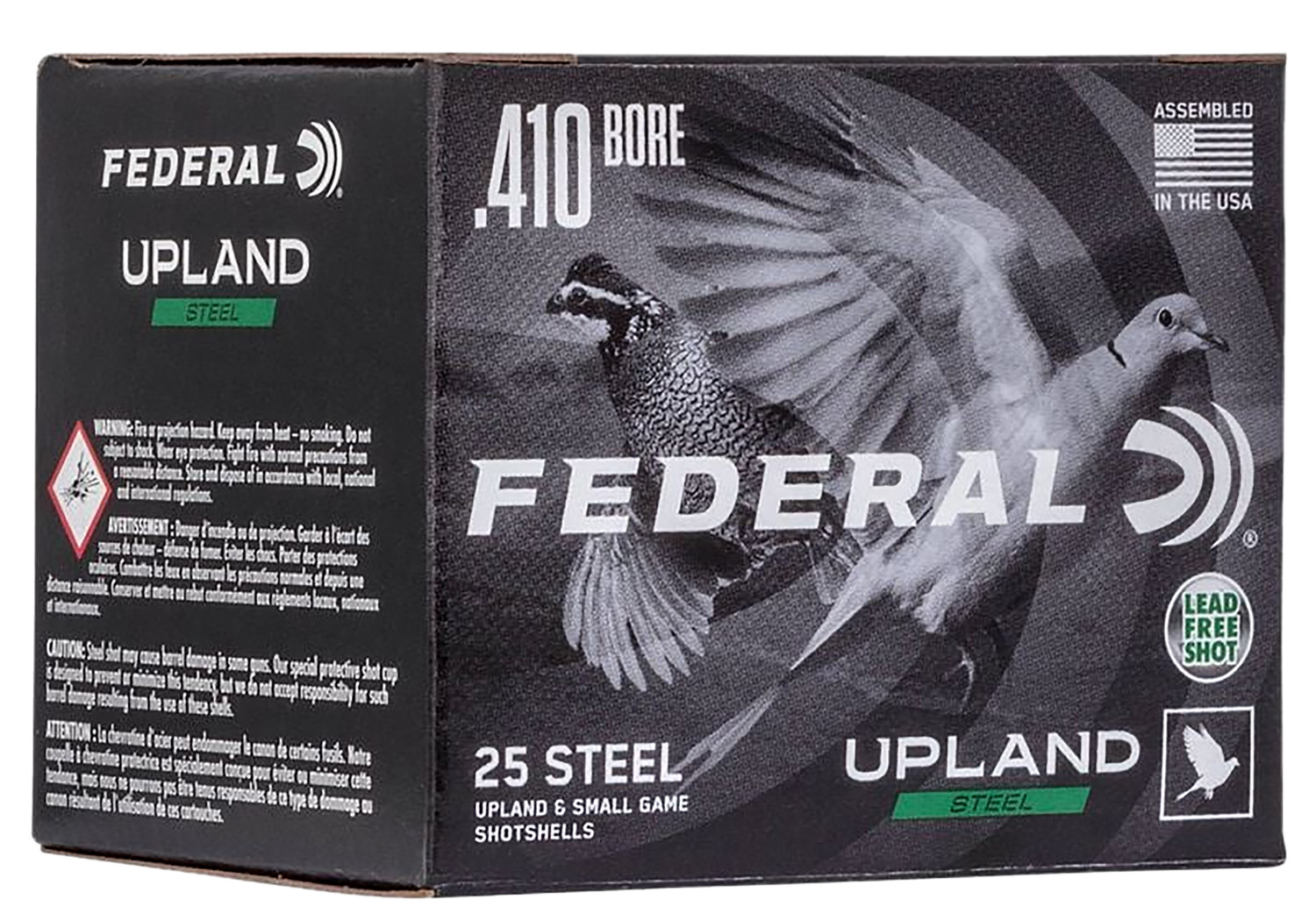 Federal USH4106 Upland Field & Range 410Gauge 3" 3/8oz 6Shot 25 Per Box/10 Case 3 Federal USH4106 Upland Field & Range 410Gauge 3" 3/8oz 6Shot 25 Per Box/10 Case