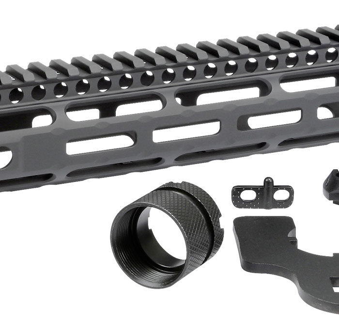 Midwest Industries MISLH12625 Slimline  AR-15 Black Hardcoat Anodized Aluminum/Polymer 12.625" Picatinny/M-LOK