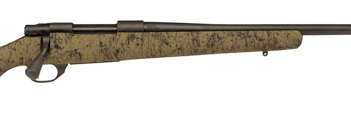 Howa HHS45533 M1500 HS Precision 6.5 PRC 3+1 24" Threaded Barrel, Black Steel Receiver, Green w/Black Webbing HS Precision Synthetic Stock