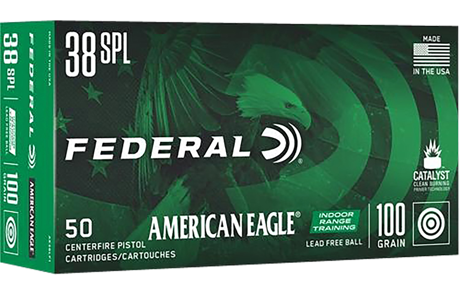 Federal AE38LF1 American Eagle IRT 38Special 100gr Lead Free IRT 50 Per Box/10 Case 3 Federal AE38LF1 American Eagle IRT 38Special 100gr Lead Free IRT 50 Per Box/10 Case