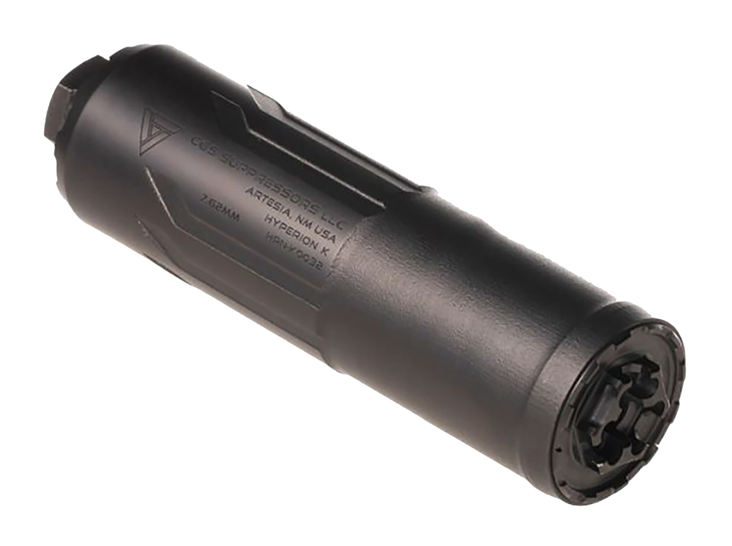 CGS SUPPRESSORS CGS-HYPERION-K Hyperion K Compact 7.62x39mm 6.37" Black Anodized 1.75"
