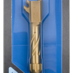 Rival Arms RA20P002E Precision Match Grade 9mm Luger 3.10" Fluted Threaded Gold PVD Steel, Fits Sig P365 2 129808