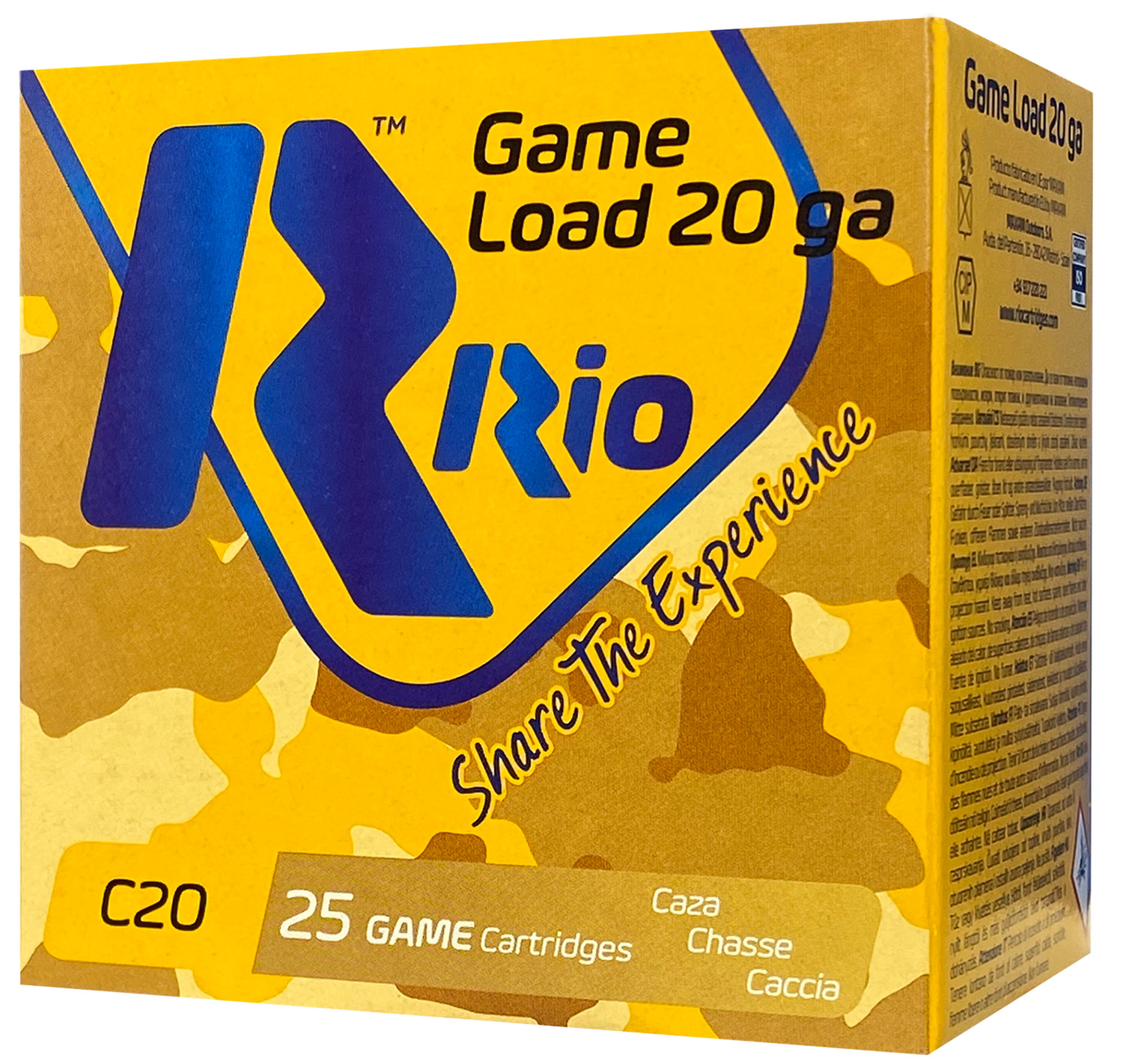 Rio Ammunition RC206 Game Load 20Gauge 2.75" 1oz 6Shot 25 Per Box/10 Case 3 Rio Ammunition RC206 Game Load 20Gauge 2.75" 1oz 6Shot 25 Per Box/10 Case