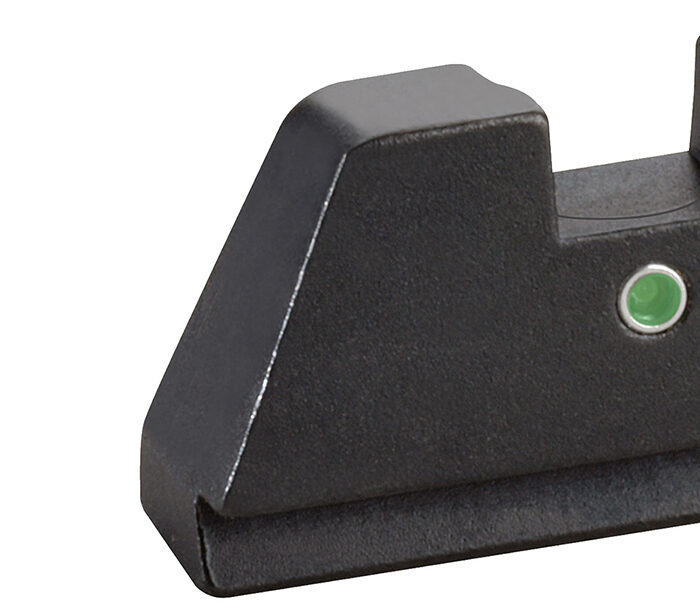 AmeriGlo GL291 Optic Compatible Sight Set for Glock  XL Tall Green Tritium Orange Outline Front Sight-Green Tritium  Rear Sight