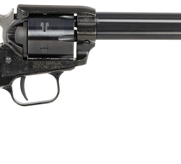 Heritage Mfg RR22B6GPRL Rough Rider  22 LR 6 Shot 6.50" Black Barrel & Cylinder Black Frame, Altamont Gray Pearl Grips