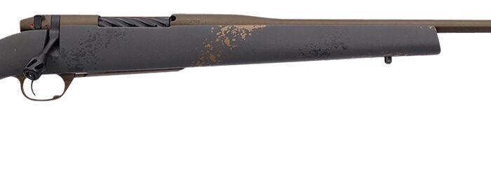 Weatherby MCU03N65RWR6B Mark V Camilla Ultra Lightweight Compact 6.5 Wthby RPM 4+1 24" Barrel, Midnight Bronze Cerakote Metal Finish, Black with Smoke/Gold Sponge Accents Monte Carlo Stock