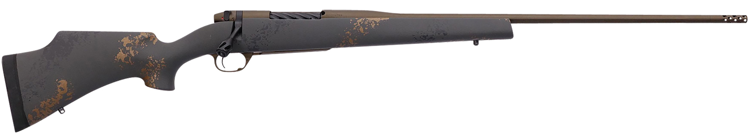 Weatherby MCU03N65RWR6B Mark V Camilla Ultra Lightweight Compact 6.5 Wthby RPM 4+1 24" Barrel, Midnight Bronze Cerakote Metal Finish, Black with Smoke/Gold Sponge Accents Monte Carlo Stock 3 Weatherby MCU03N65RWR6B Mark V Camilla Ultra Lightweight Compact 6.5 Wthby RPM 4+1 24" Barrel, Midnight Bronze Cerakote Metal Finish, Black with Smoke/Gold Sponge Accents Monte Carlo Stock