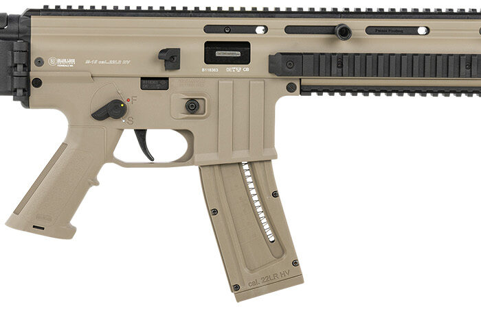 Mauser Rimfire 4150024 M-15 SD Full Size 22 LR 22+1 16.50" Black Tan Steel Receiver Side Folding w/Adj Cheekrest Black Synthetic Stock Right Hand