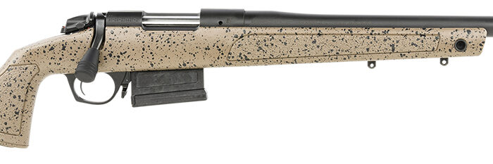 Bergara Rifles B14S352C B-14 HMR 6.5 Creedmoor 5+1 22" Graphite Black Cerakote Free-Floating Barrel, Black Speckled Brown Molded w/Mini-Chassis, Adjustable LOP & Cheek Piece Stock, Right Hand