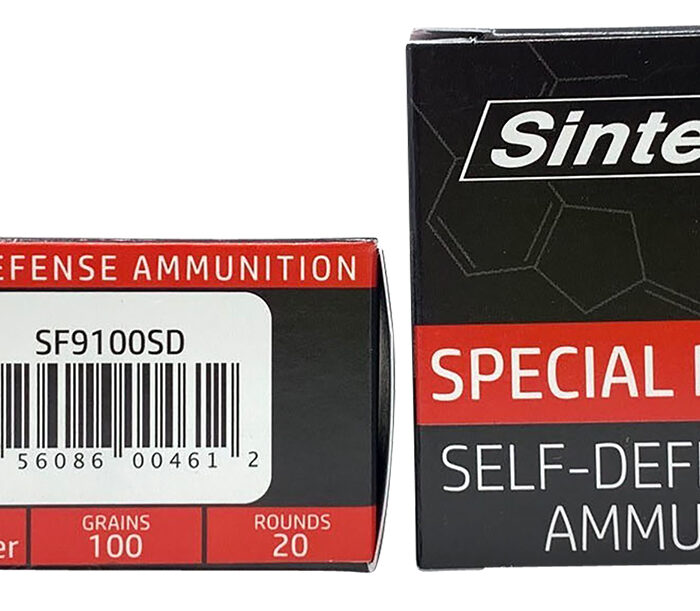 SinterFire Inc SF9100SD Special Duty (SD)  9mmLuger 100gr Lead Free Frangible Hollow Point 20 Per Box/10 Case