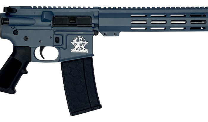 Great Lakes Firearms GL15223SSBLU AR-15  223 Wylde 30+1 16" Stainless Barrel, Blue Titanium Cerakote Receiver, Full Picatinny Rail,  Black Collapsible Stock, Polymer Grip