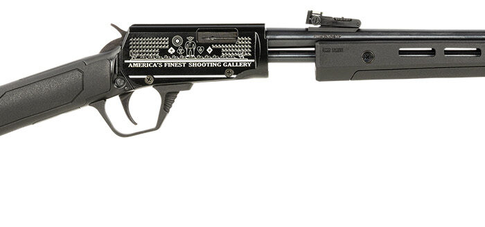 Rossi RP22181SYEN07 Gallery  Full Size 22LR 15+1, 18" Polished Black Steel Barrel, Polished Black w/Engraving Steel Receiver, Black Fixed Stock, Right Hand