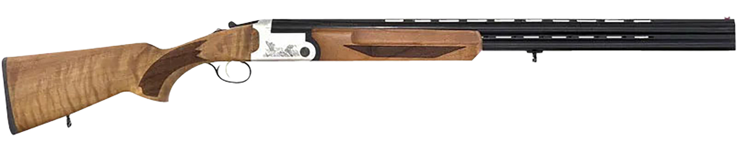 Iver Johnson Arms IJ60028LW28S IJ600 Lightweight Full Size 28 Gauge Break Open 3" 2rd 28" Black Over/Under Vent Rib Barrel, Silver Engraved Aluminum Receiver, Fixed Walnut Wood Stock, Ambidextrous 3 Iver Johnson Arms IJ60028LW28S IJ600 Lightweight Full Size 28 Gauge Break Open 3" 2rd 28" Black Over/Under Vent Rib Barrel, Silver Engraved Aluminum Receiver, Fixed Walnut Wood Stock, Ambidextrous
