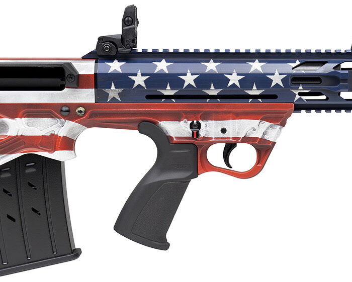 Gforce Arms GFY1USA GFY-1 USA 12 Gauge Semi-Auto 3" 5+1 18.50" Black Threaded Barrel, American Flag Aluminum Receiver w/Picatinny Rail, American Flag Bullpup Polymer Stock, Black Polymer Grip