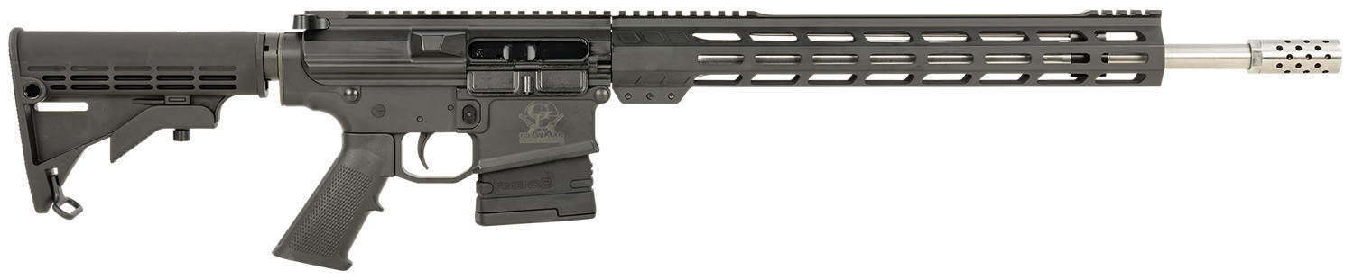 Great Lakes Firearms GL10308SSBLK AR-10 308 Win 20+1 18" Stainless, Black Rec, M-Lok Handgaurd, Carbine Stock, A2 Grip, Muzzle Brake 3 Great Lakes Firearms GL10308SSBLK AR-10 308 Win 20+1 18" Stainless, Black Rec, M-Lok Handgaurd, Carbine Stock, A2 Grip, Muzzle Brake