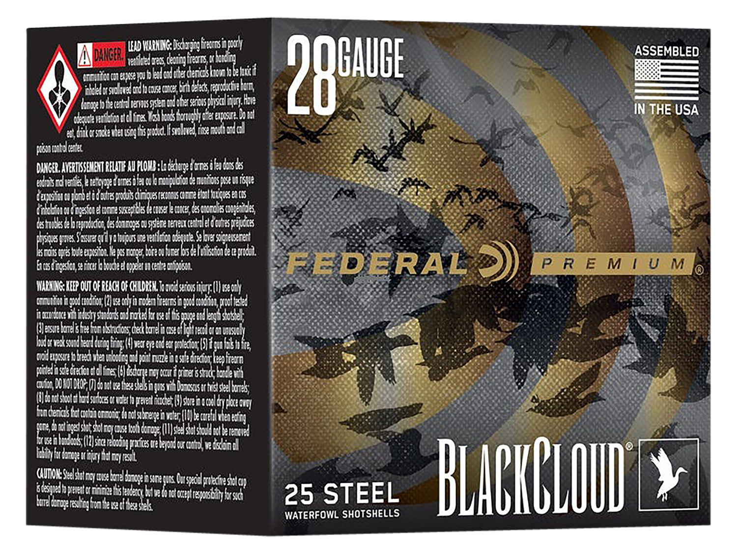 Federal PWBX2853 Black Cloud FS 28Gauge 3" 3/4oz 3Shot 25 Per Box/10 Case 3 Federal PWBX2853 Black Cloud FS 28Gauge 3" 3/4oz 3Shot 25 Per Box/10 Case