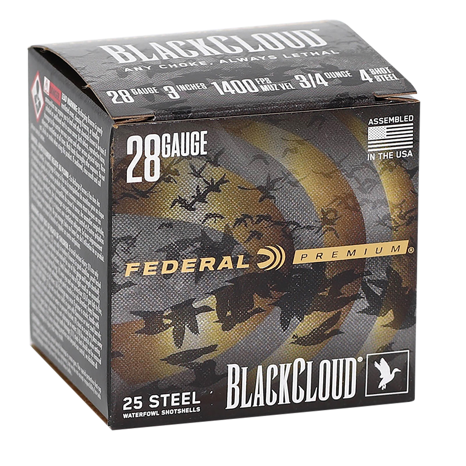 Federal PWBX2854 Black Cloud FS 28Gauge 3" 3/4oz 4Shot 25 Per Box/10 Case 3 Federal PWBX2854 Black Cloud FS 28Gauge 3" 3/4oz 4Shot 25 Per Box/10 Case