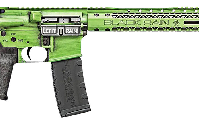 Black Rain Ordnance BROFUSIONZGB Spec15 Fusion 5.56x45mm NATO 30+1 16", Zombie Green Battleworn, 12" M-LOK, MFT EPG16 Grip/Minimalist Stock