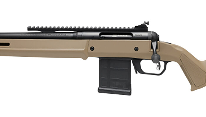 Savage Arms 58202 110 Scout Full Size 450 Bushmaster 5+1 16.50" Matte Black Threaded Barrel, Picatinny Rail Carbon Steel Receiver, Flat Dark Earth Magpul Hunter Synthetic Stock, Left Hand