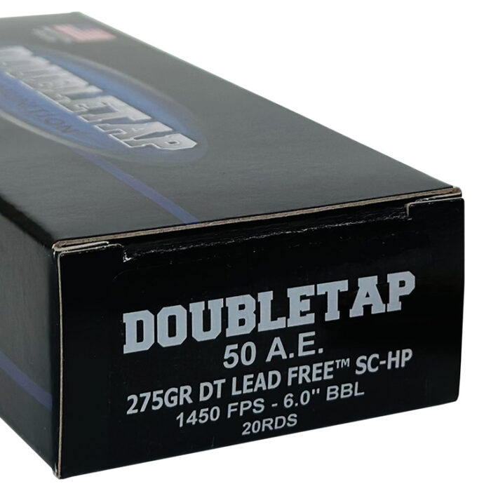 DoubleTap Ammunition 50AE275X DT Lead Free  50AE 275gr 20 Per Box/25 Case