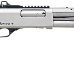 Citadel FRMN1220NKL Mariner 12 Gauge Pump 3" 4+1 18.50" Nickel Full Heat Shield Barrel, Nickel Picatinny Rail Stainless Steel Receiver, Fixed Walnut Wood Stock 1 163230