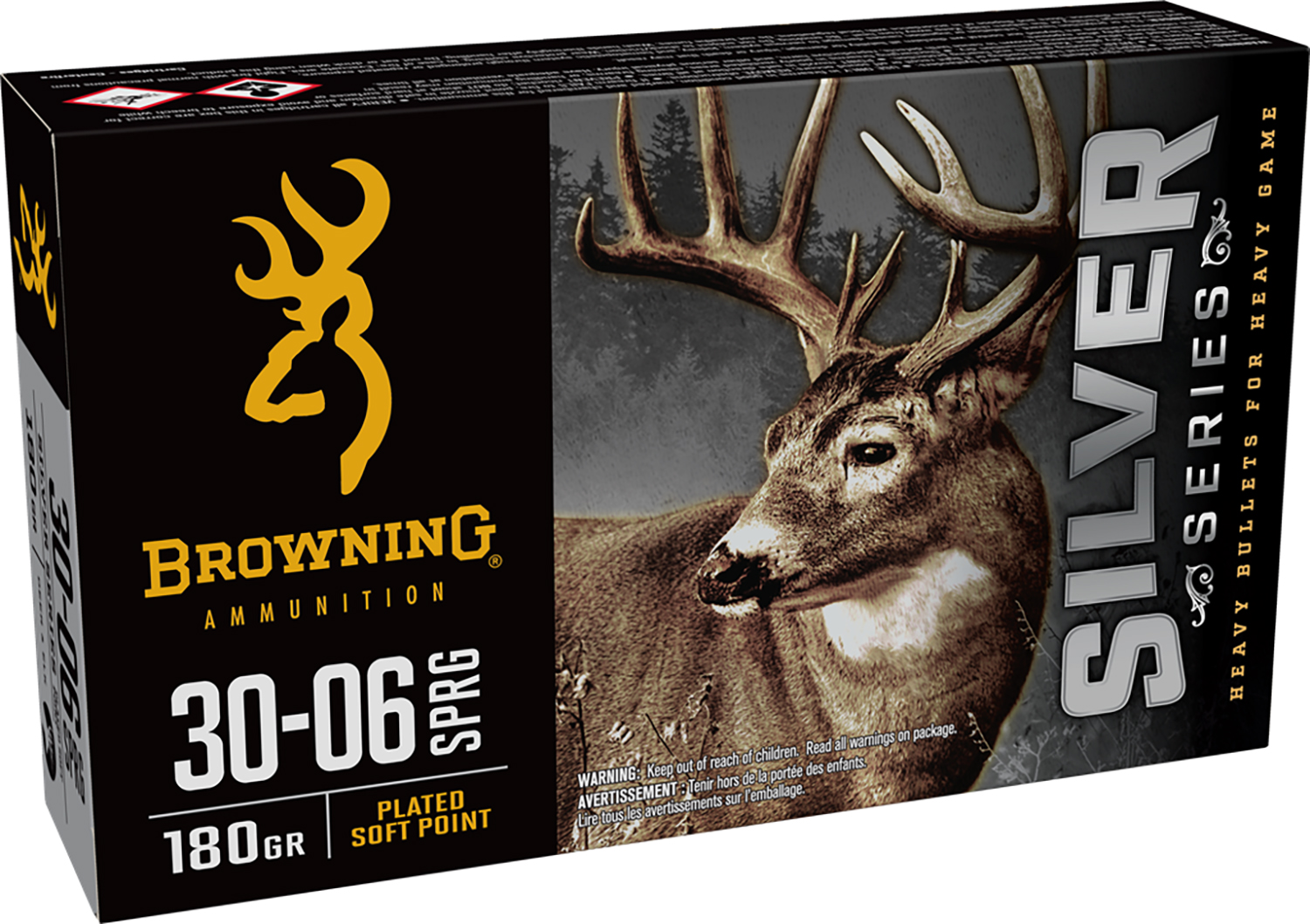 Browning Ammo B192630061 Silver 30-06Springfield 180gr Plated Soft Point 20 Per Box/10 Case 3 Browning Ammo B192630061 Silver 30-06Springfield 180gr Plated Soft Point 20 Per Box/10 Case